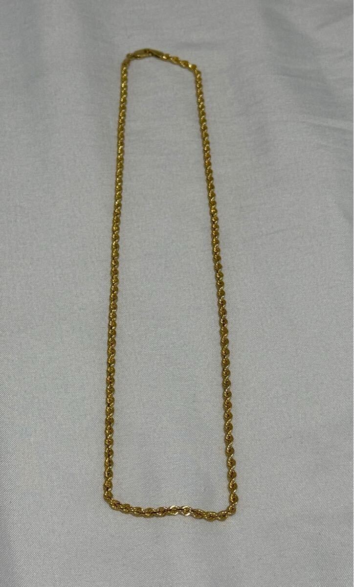 【国内最安値】10K YG Rope Chain 3 ロープチェーン ゴールドチェーン ネックレス 喜平 14K 18K ヒップホップ avalanche jewelry拍卖