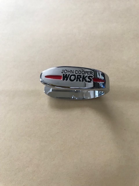 送料無料!MINI Fシリーズスマートキーカバー JCW柄 メッキシルバー  クラブマン クロスオーバー クーパー F56 F54 F57 F60拍卖