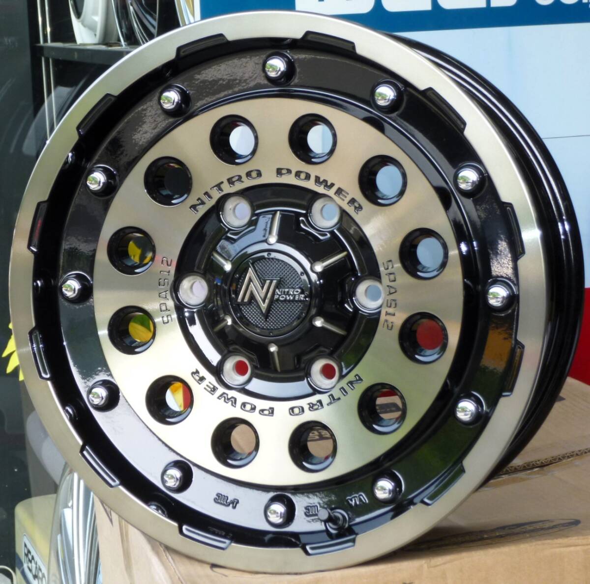 税込! 200系 ハイエース用 アルミホイール 「ナイトロパワー H12 ショットガン」 新品1台分拍卖