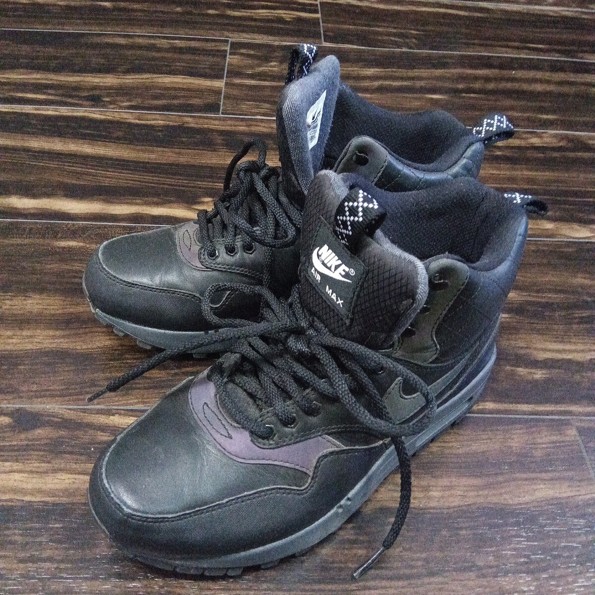 ナイキ スニーカー AIR NIKE 24.0 ブラック ハイカット拍卖