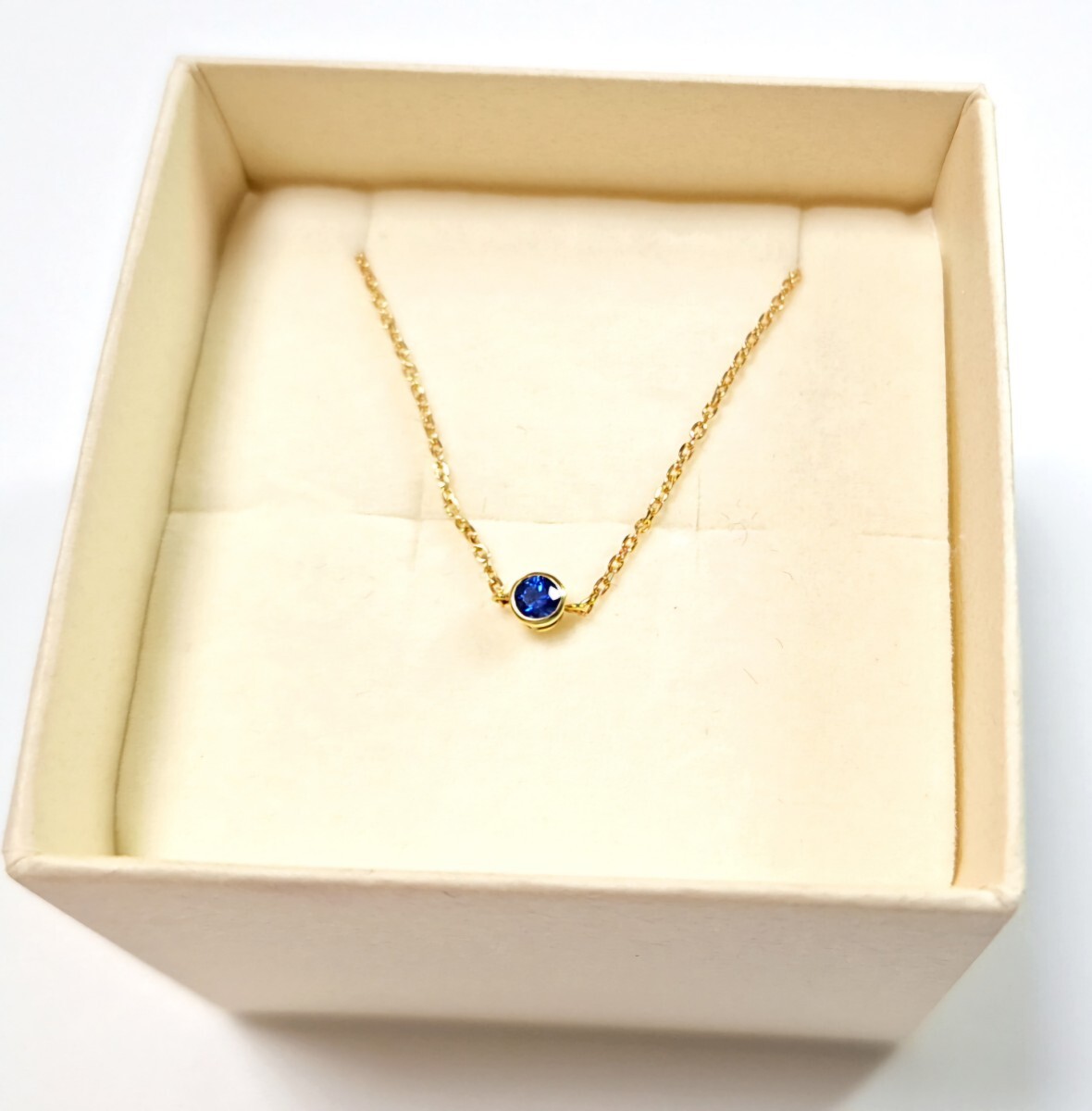 K18 YG ブルーサファイア ブレスレット パワーストーン ミスペルセフォネー拍卖