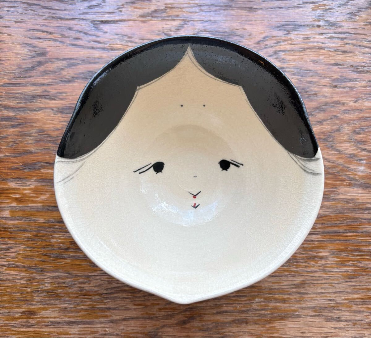 京焼 百福 横田鳳山 お抹茶碗 お多福 縁起 吉祥 清水焼 未使用自宅保管品 茶碗 茶道具 お福 抹茶碗 拍卖