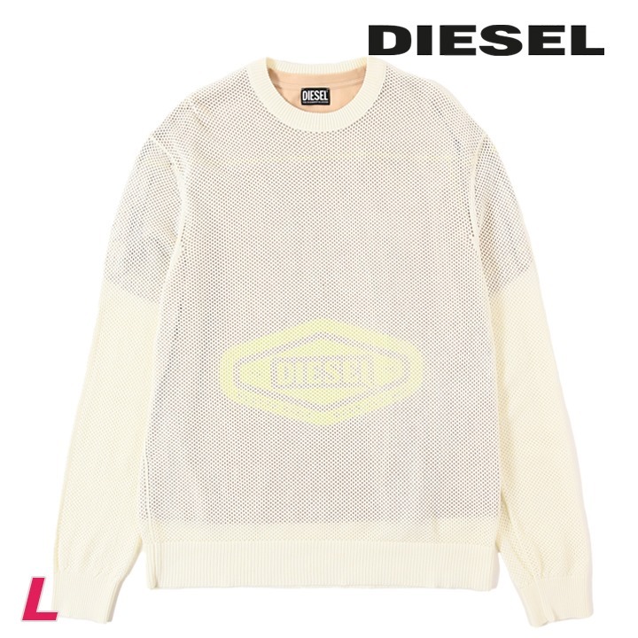 ディーゼル DIESEL 半袖Tシャツ カットソー メンズ 長袖メッシュニットレイヤード クルーネック K-ROSEVILLE拍卖