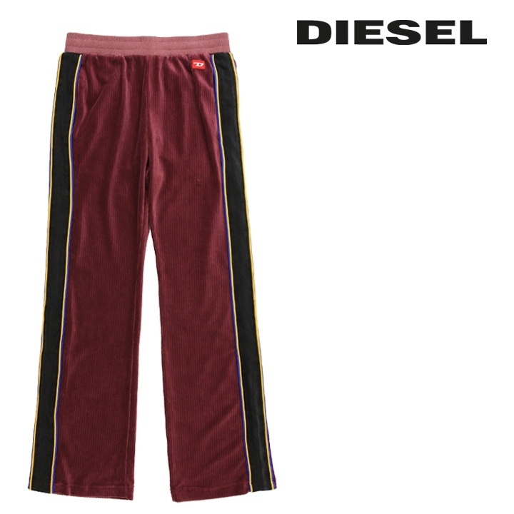 ディーゼル DIESEL コーデュロイイージーパンツ メンズ レディース ウエストゴム サイドラインデニム切替 ブーツカット P-MEYERLY拍卖