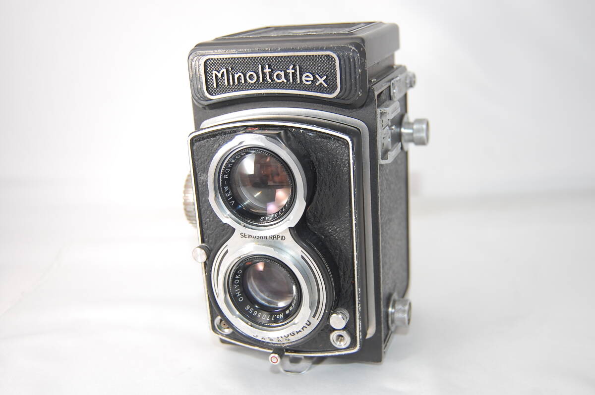 ★優良品★レンズ良好★シャッターも良好、全速OK★ MINOLTA Minoltaflex Ⅲ(3)型 ミノルタフレックス / CHIYOKO ROKKOR 75mm F3.5 #G-408拍卖