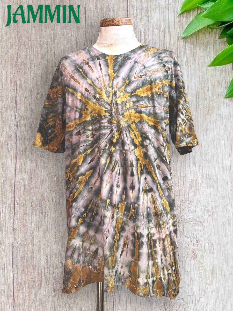 タイダイTシャツ アジアン エスニック 大きいサイズ ヒッピー サイケ ゆったりめ拍卖