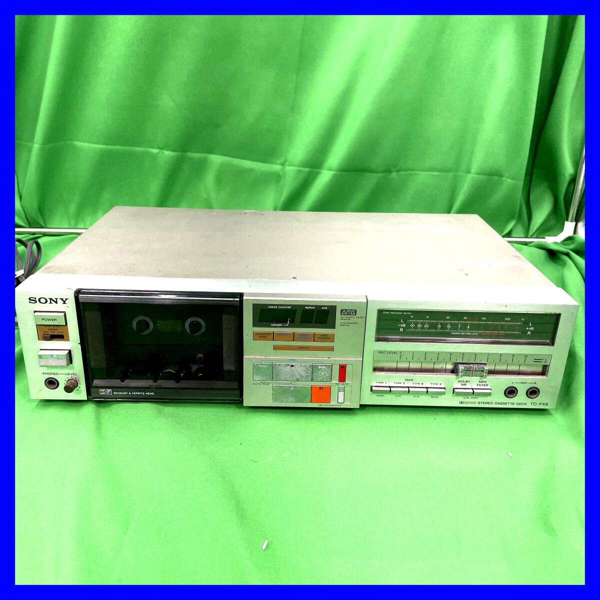 SONY ソニー TC FX6 カセットデッキ テープレコーダー DOLBY SYSTEM STEREO CASSETTE DECK 希少 当時物 通電確認済み EL-250712005拍卖