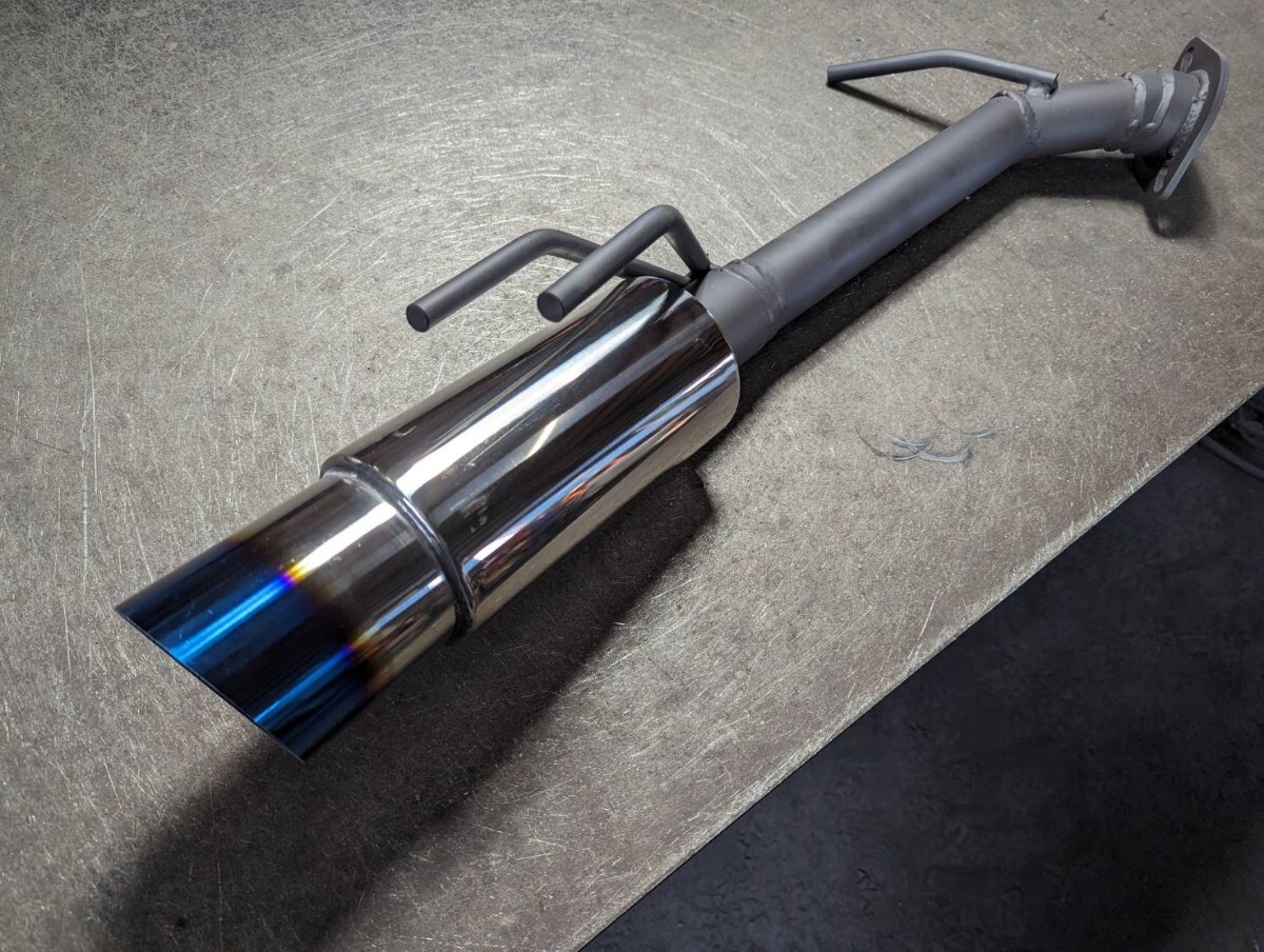 AXVH70カムリ!オリジナルストレートマフラー!砲弾チタンカラー!リアピース拍卖