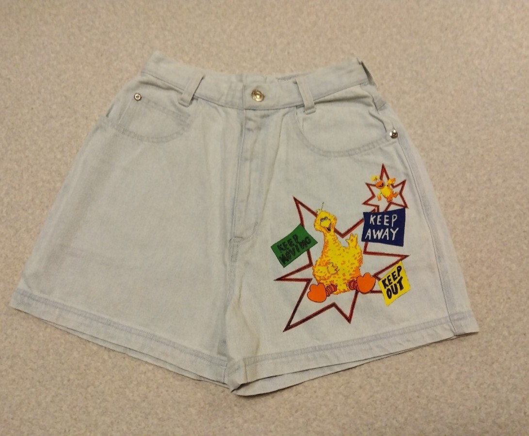 ★PLAZA★セサミストリート★デニム★ショートパンツ★MELI-MELO★拍卖