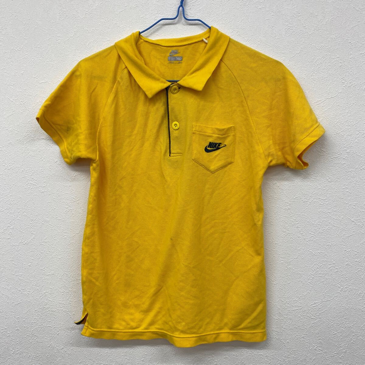 NIKEナイキ キッズ160㎝ 半袖ポロシャツ イエロー ケ20拍卖