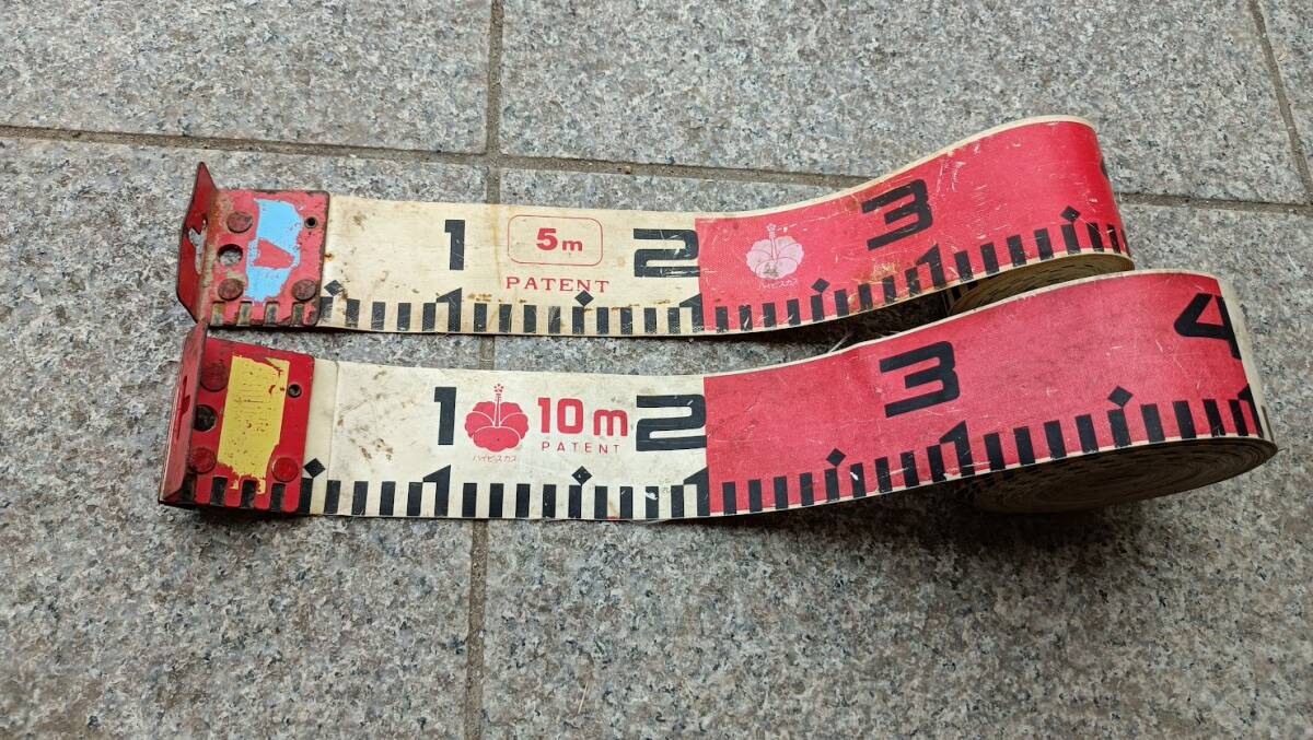 測量リボンロット ハイビスカス 10M 5M 2個 中古品拍卖