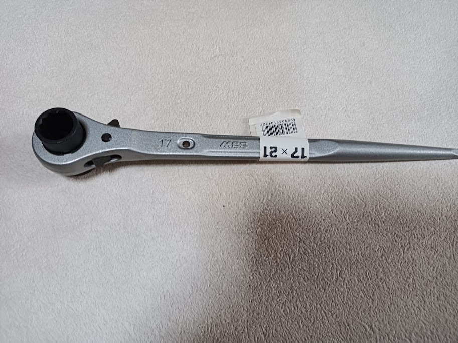 両口 シノ付ラチエット 17/21 MCC 未使用 長期保管品拍卖