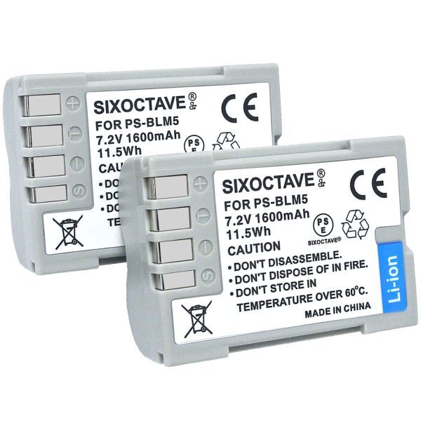 BLM-1 BLM-5 OLYMPUS 互換バッテリー 2個 純正充電器で充電可能 E-1 E-3 E-30 E-520 E-300 E-330 E-500 E-510拍卖