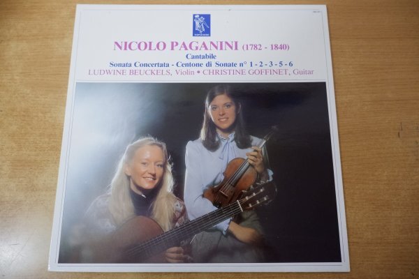 K8-176<LP/蘭盤/美品>Paganini:Cantabile / Sonata Concertata - Ludwine Beuckels/Christine Goffinet拍卖