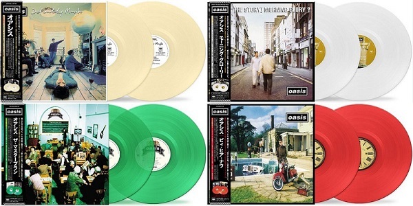 OASIS オアシスの10月来日公演を記念して、国内盤アナログレコード限定発売!まとめて、一括セット販売です。売り切れ御免です。拍卖