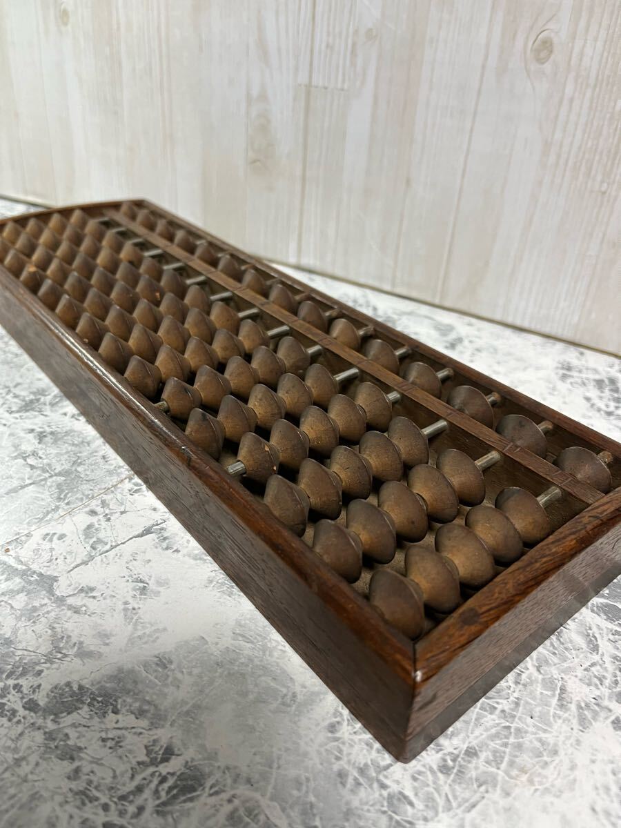 【激レアアンティーク】木製そろばん 骨董品 「玉子印 粉石鹸 美香園」昭和レトロ 算盤 レトロ 木製 古道具 当時物 15桁 ソロバン拍卖