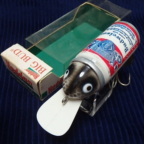 【大人のバス釣り!】オールド ヘドン ビッグバド 箱入! OLD HEDDON BIGBUD BEER CAN LURE NEW in BOX!拍卖