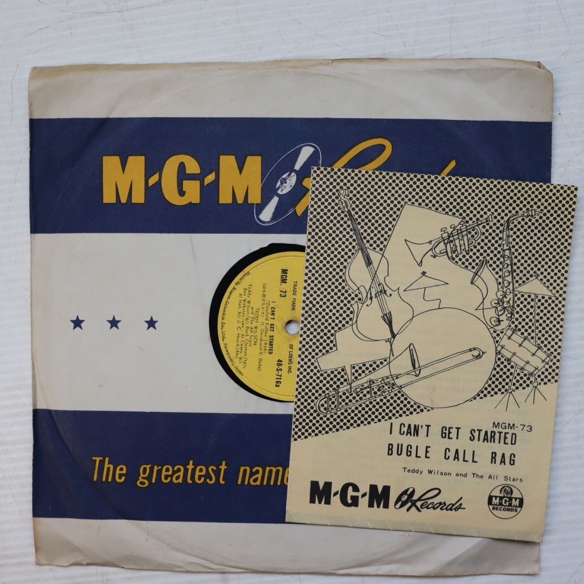 S192/SP盤/カード付/テディ・ウィルソン・オール・スターズ 言い出せないで/ビューグル・コール・ラグ/MGM-73拍卖