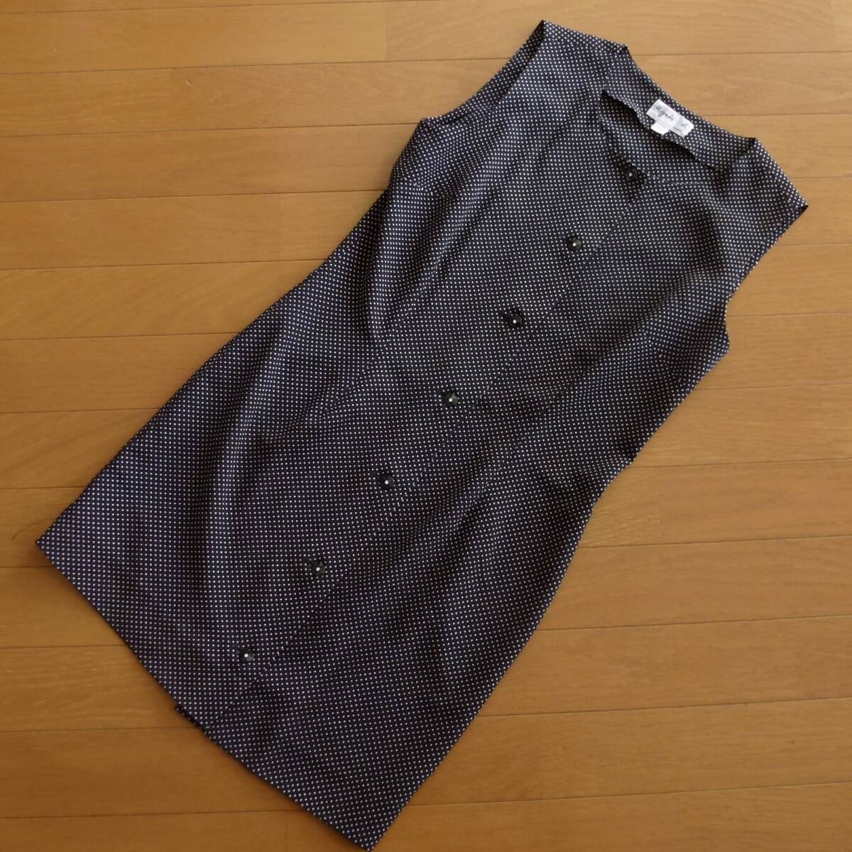 良品 agnes b. アニエスベー ドット柄 ノースリーブ チュニック 即決あり!拍卖