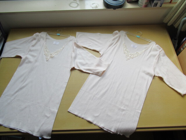 婦人半袖肌着・綿100%・LL寸・2着・A168拍卖
