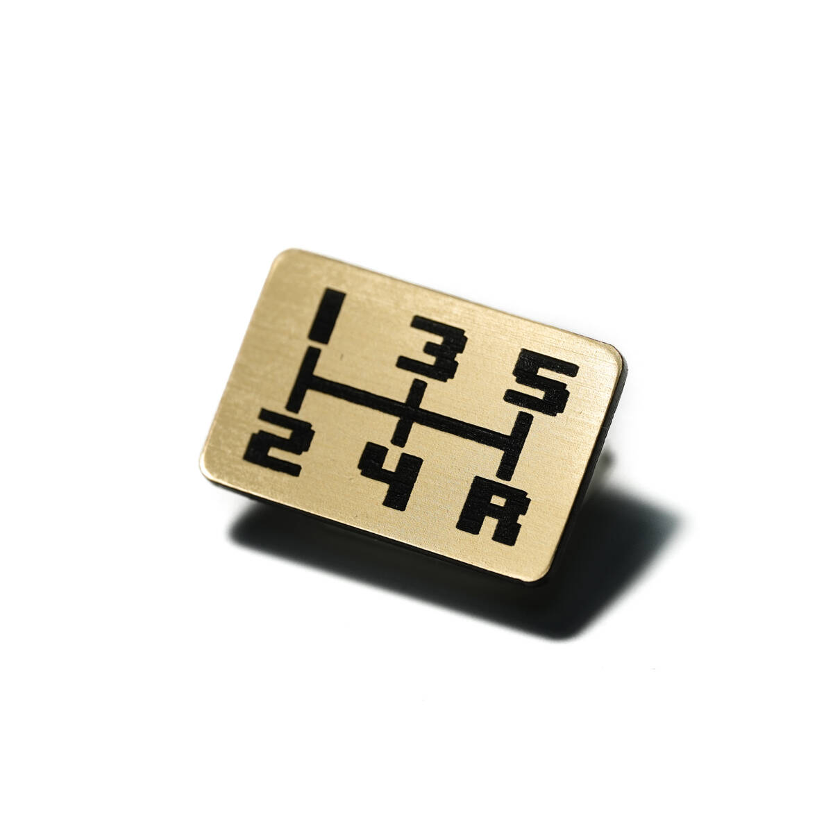 Nitroworks 5速MT(右下R)汎用シフトパターンプレート ゴールド拍卖