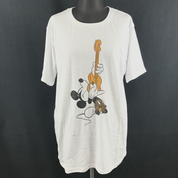 タグ付き未着用 セマンティックデザイン Disney/ギター演奏ミッキー 半袖Tシャツ レディースLL 管理NO. 5-65拍卖