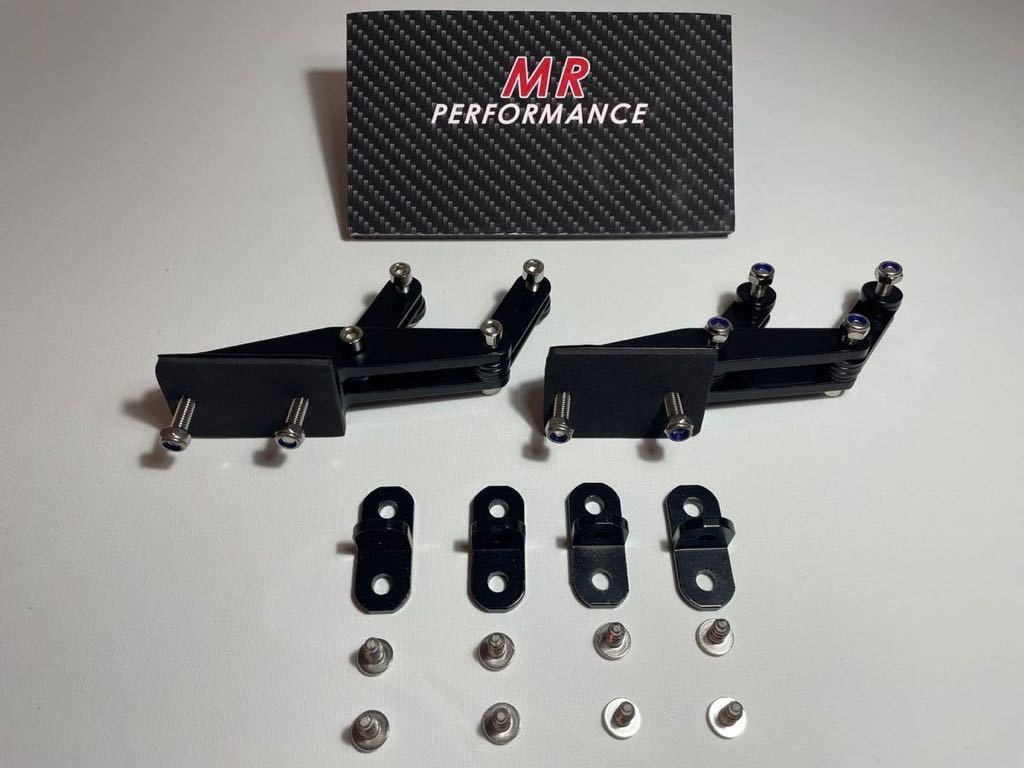 ハッチバック 汎用 GTウイングステー 高強度スチール製 連接パーツ&取り付けブラケットセット拍卖