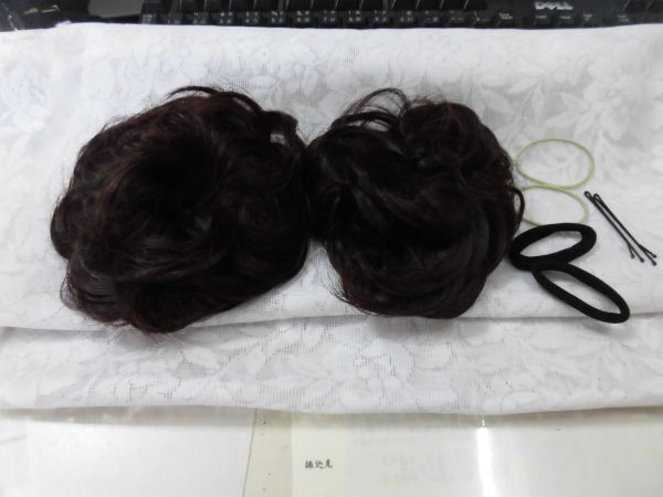 120 新髪しんぱつお団子2個セット ダークブラウン拍卖