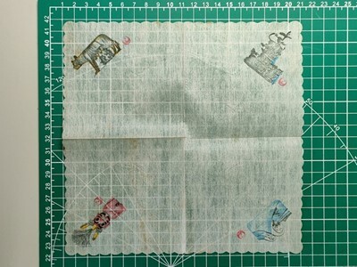 a1【日本航空】JAL JAPAN AIR LINES 昭和40年頃の紙ナプキン [鶴丸 カピトリーノ 雌狼 デンマーク ドラゴンの噴水 ハワイ サーフィン 赤鬼拍卖