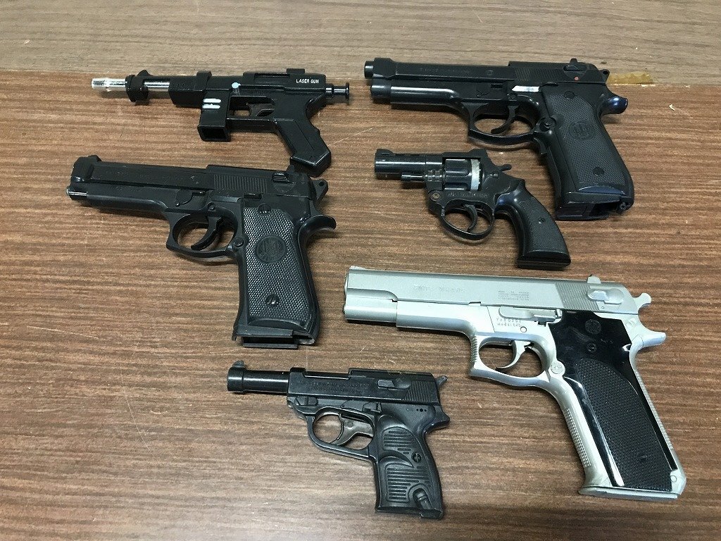 ★【ジャンク扱い 動作未確認 現状渡し】 昭和レトロ 銀玉鉄砲 エアガン 子供用 おもちゃ 玩具 駄菓子屋 昭和時代 祭り 縁日拍卖