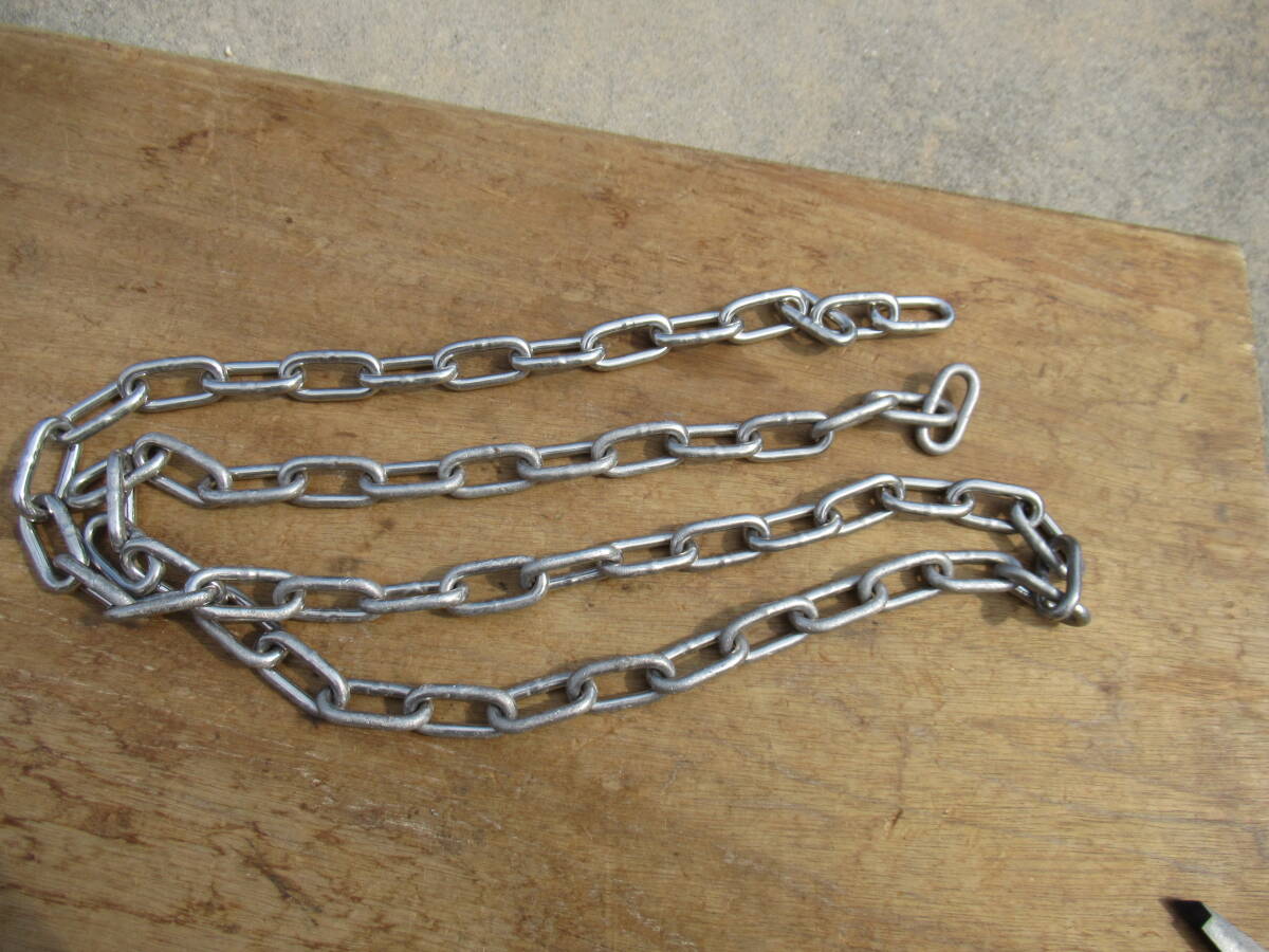 ステンレス製 チェーン 1本 約1.5m 線径:約φ5mm 約1kg 中古 A拍卖