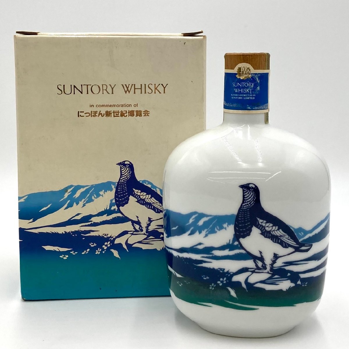 【1円~】未開栓 サントリー にっぽん新世紀博覧会記念 陶器ボトル 特級 760ml 43% YAUC166547-1-YS拍卖