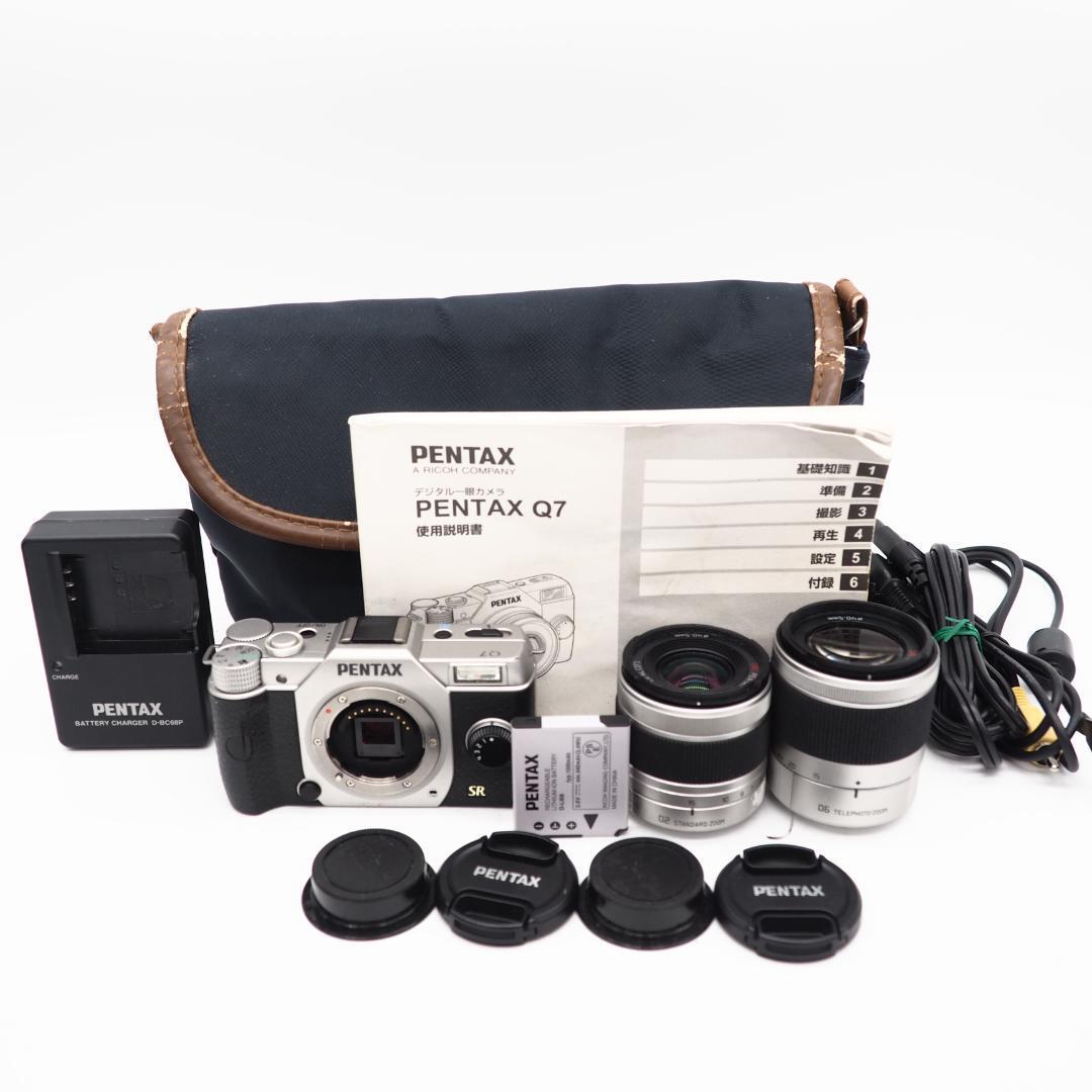 PENTAX Q7 ミラーレス一眼カメラ ダブルレンズキット ホワイト拍卖