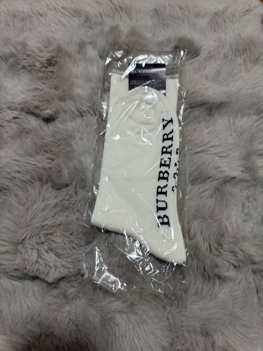 【BURBERRY LONDON バーバリー ロンドン】ソックス ホワイト系拍卖