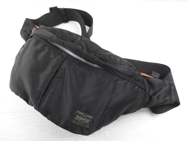♪PORTER 吉田カバン TANKER タンカー ウエストバッグ ブラック♪USED品拍卖
