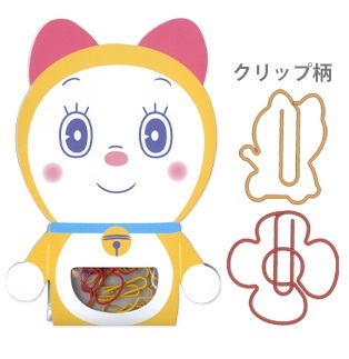 @【即決】◆ドラミちゃん ゼムクリップ◆ドラミちゃんの形をしたクリップ(ドラミちゃん・フラワー)ドラえもん キャラクター かわいい拍卖