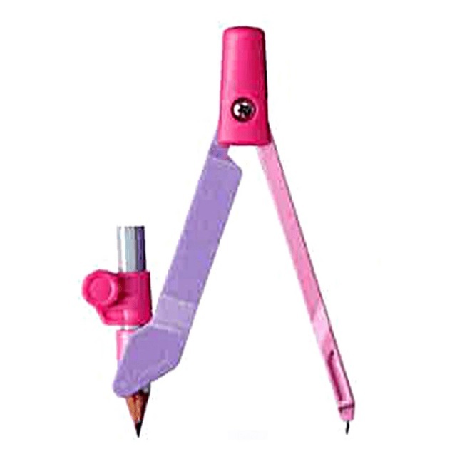 @【即決】◇コンパス◇クツワ / Dr.コンパス / じょうずに円が描ける / 鉛筆用 / ケース付 / スリム型 / パープル / CP214PU拍卖