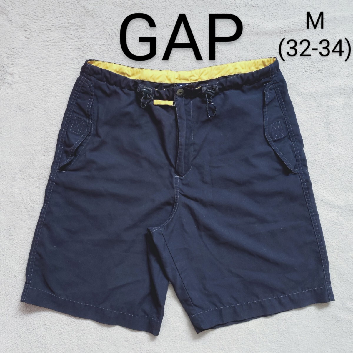 GAP ギャップ メンズ 水着 サーフパンツ スイムウェア スイムパンツ ショートパンツ ハーフパンツ M 黒 アウトドア プール 海 シュノーケル拍卖