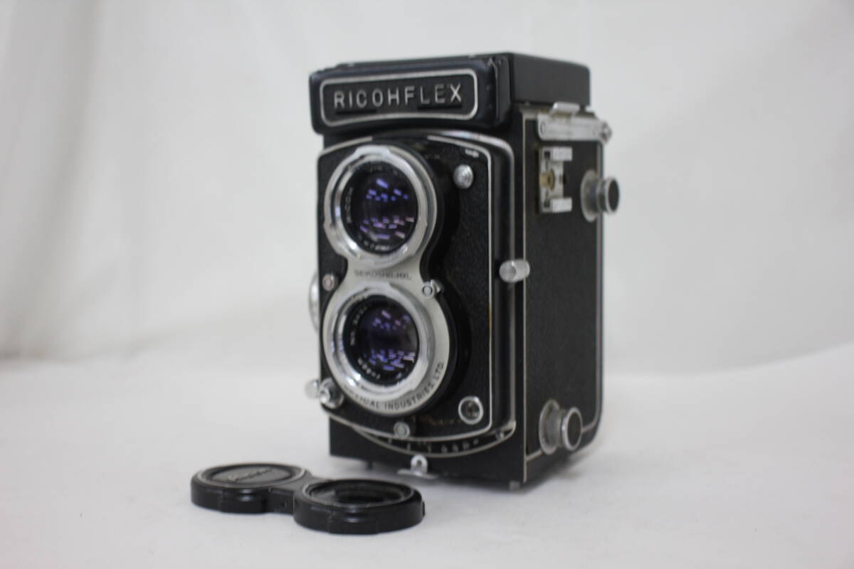 【訳あり品】 リコー RicohFLEX RIKENON 8cm F3.5 二眼カメラ e2423拍卖