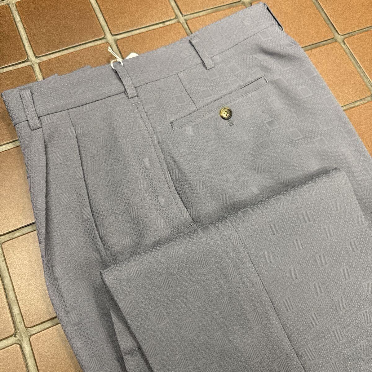 新品☆未使用 W91cm ヴィンテージパンツ グレー系 メンズパンツ ゴルフパンツ カジュアルパンツ メンズスラックス ゴルフウェア GOLF拍卖