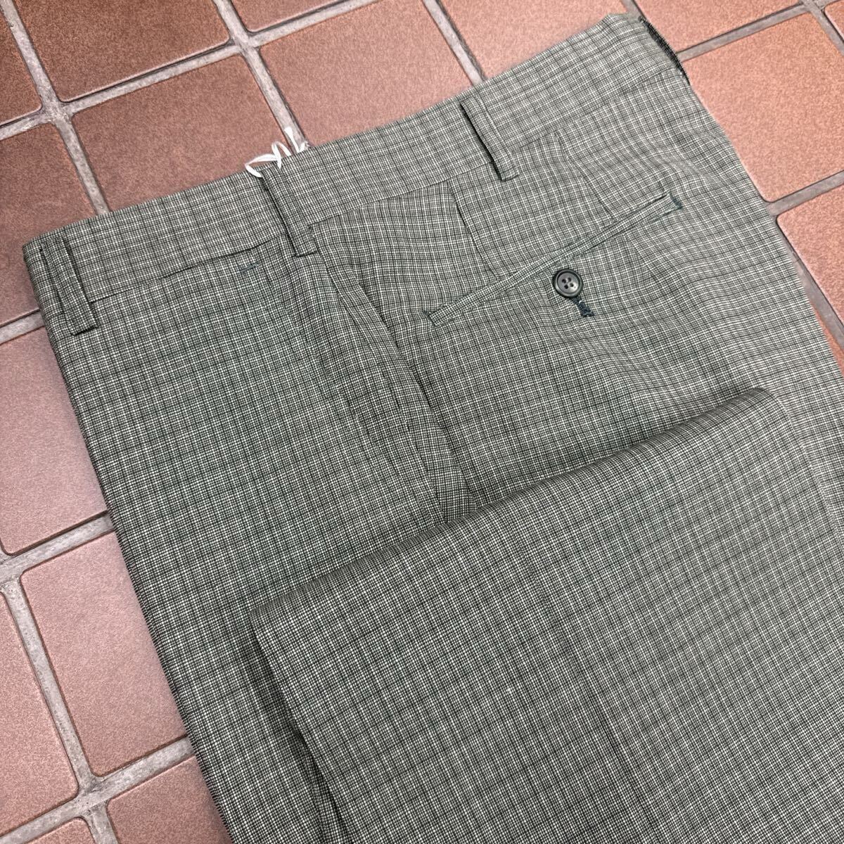 新品☆未使用 グリーン系 W88cm ヴィンテージ メンズパンツ ゴルフウェア GOLFパンツ ゴルフパンツメンズ ウォッシャブル ノータック 春夏拍卖