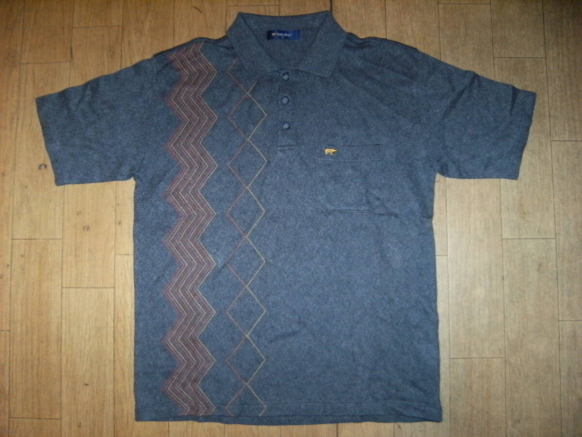 昭和レトロ★日本製★モータウン ボヘミアン ゴールデンベア 半袖シャツ ポロシャツ★旧車 ゴルフ テニス ディスコ ヤンキー 暴走族 ヤクザ拍卖