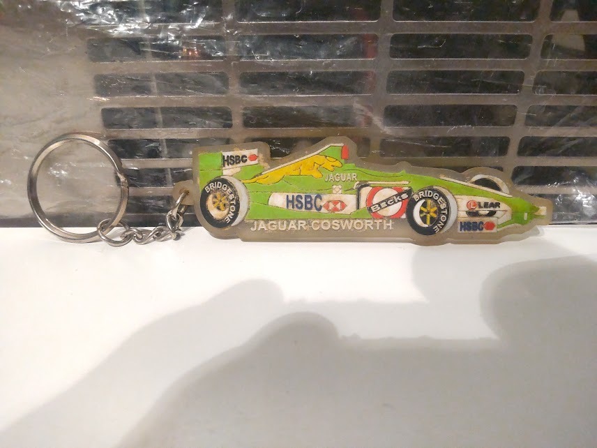 廃番★昭和レトロ★80年代★旧車 HSBC ブリヂストン JAGUR COSWORTH ジャガー コスワース F1 キーホルダー★レーシング レーサー 走り屋 拍卖