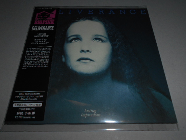 紙ジャケ)デリヴァランス DELIVERANCE/ラスティング・インプレッションズ拍卖