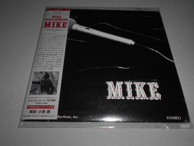 紙ジャケ)マイク・ウイリアムソン MIKE WILLIAMSON/マイク拍卖