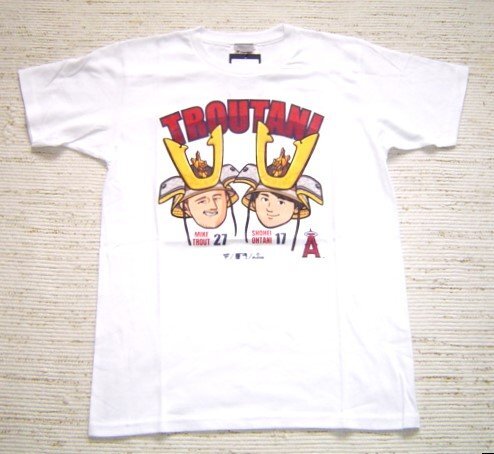 クリアランスセール Fanatics ファナティクス エンゼルス トラウタニカブト Tシャツ 半袖 大谷翔平 マイクトラウト カブトシリーズ ML0123S拍卖