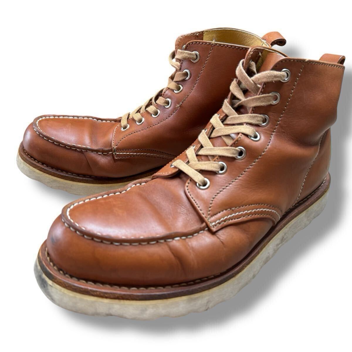 即決★BEAUTY&YOUTH★9 27cm ワークブーツ アローズ ブラウン 本革 レースアップブーツ 拍卖