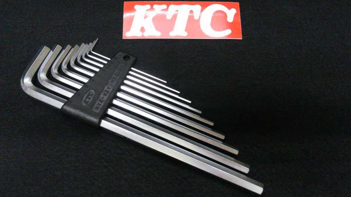 <08077> KTC ハイグレードL形ロング六角棒レンチセット 9本セット HLD1509 未使用 拍卖