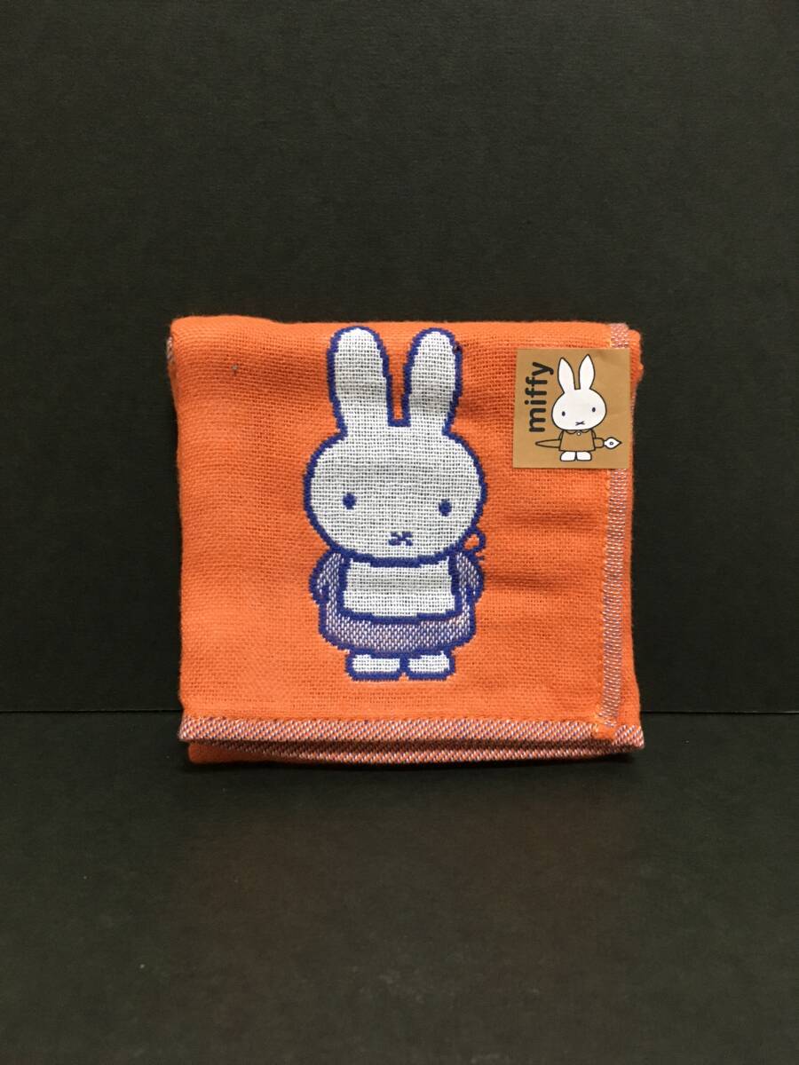 miffy/ミッフィー 3重ガーゼハンカチ☆彡 miffy's house オレンジ☆ 35×35cm タオルハンカチ 新品 MIFFY拍卖