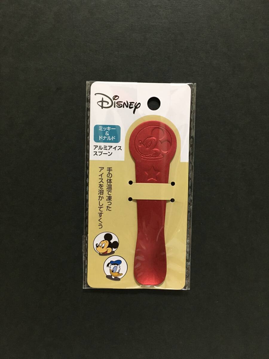Disney/ディズニー ミッキー&ドナルド アルミアイススプーン☆彡 ミッキー レッド☆ 全2種 新品未開封品 エコー金属 MICKEY 拍卖